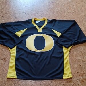 OT Sports University Of Oregon Yellow & Black Football Jersey Size M
